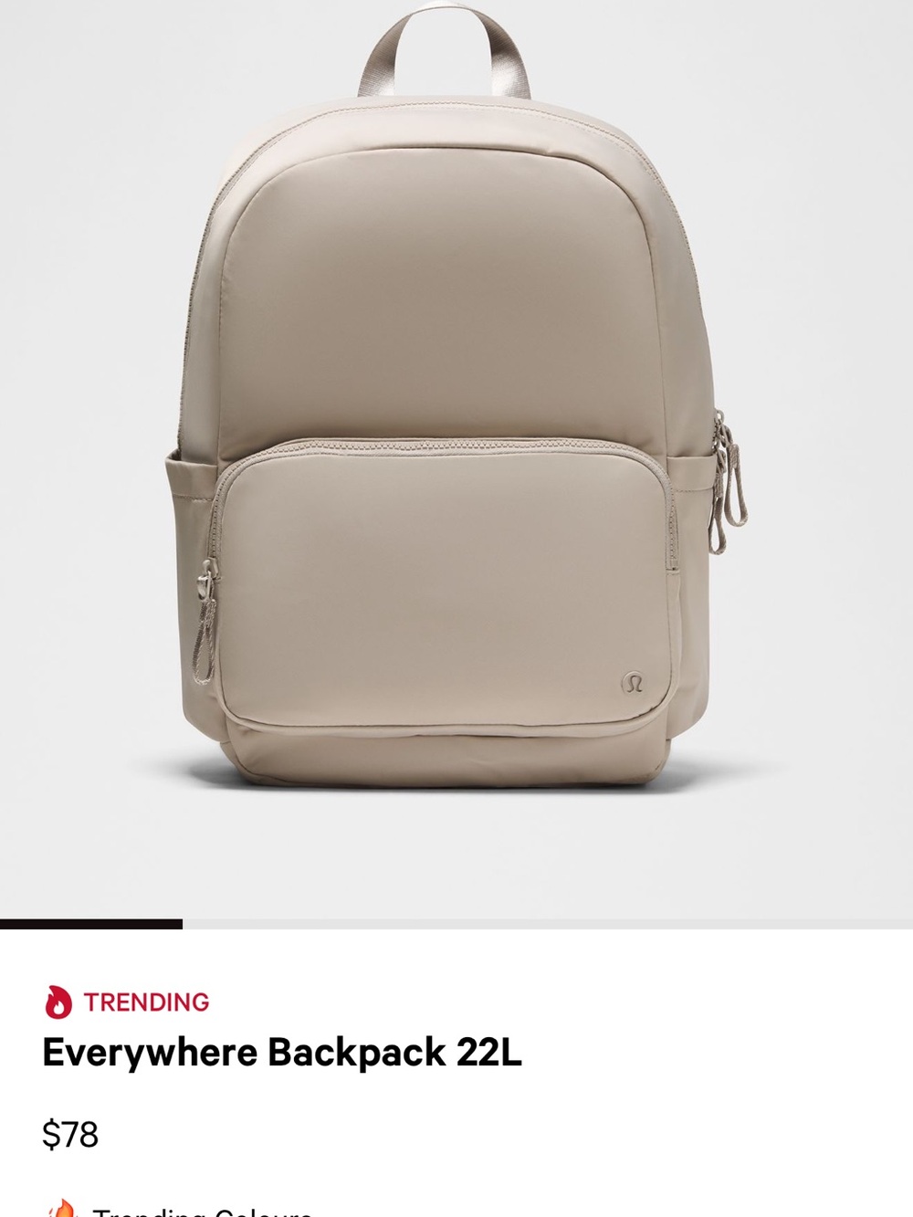 Lululemon Everywhere Backpack 22L Downtown Tan - Picture 4 of 4